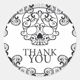 Skull Stickers Extravagant Calavera Danke Siegel