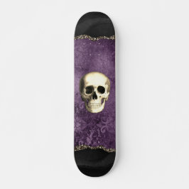 Skull störte Dunkle Moody Lila Gothic Glam Skateboard