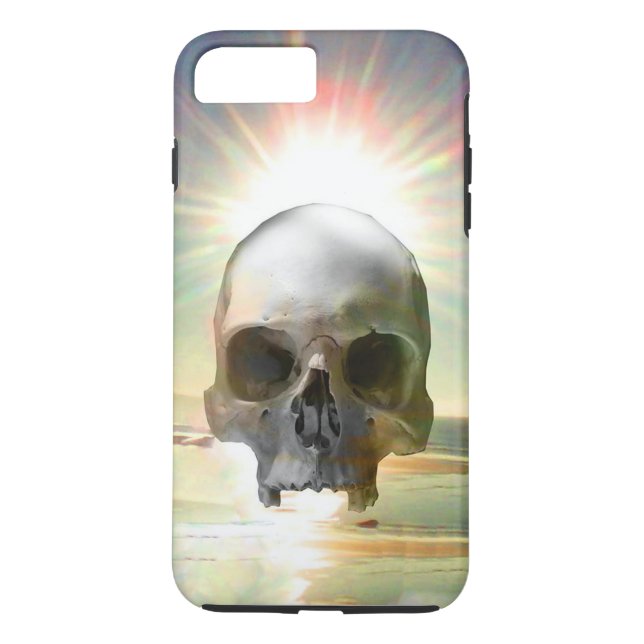 Skull Sunset Case-Mate iPhone Hülle (Rückseite)