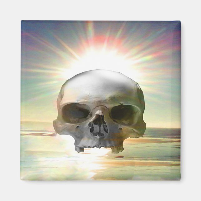 Skull Sunset Magnet (Vorne)