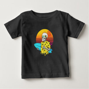 skull_surfer baby t-shirt