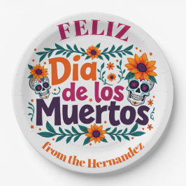 💀 🎉 Skull Swirl Serveware, die Día de los Muerto Pappteller