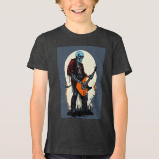 Skull-T - Shirt-Design für Rock & Roll Tri-Blend Shirt