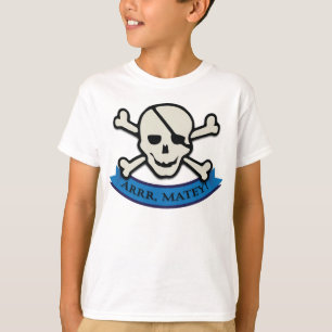 Skull - T - Shirt für Weißkids's Basic Hanes Tagle