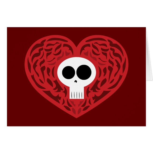 Skull Tattoo Heart (Vorderseite (Horizontal))