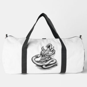 Skull - Teufelskopf mit Schlange Duffle Bag