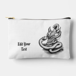 Skull - Teufelskopf mit Schlange Zubehörtasche