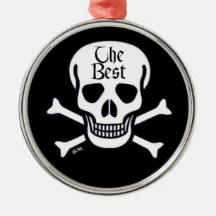 Skull The Best Medal Metal Ornament Aus Metall