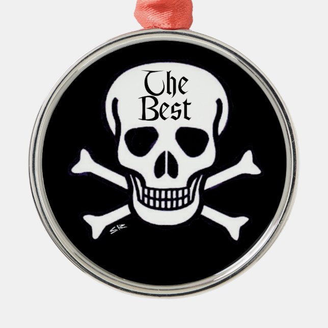 Skull The Best Medal Metal Ornament Aus Metall (Vorne)