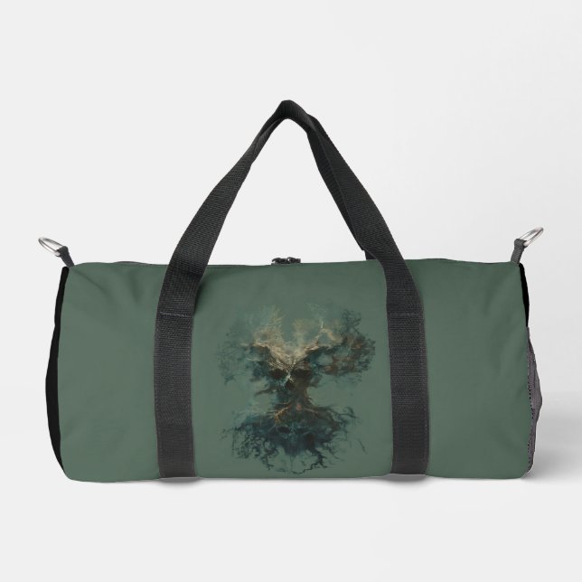 Skull Tree Surreal Dark Nature Duffel Bag Duffle Bag (Vorderseite)