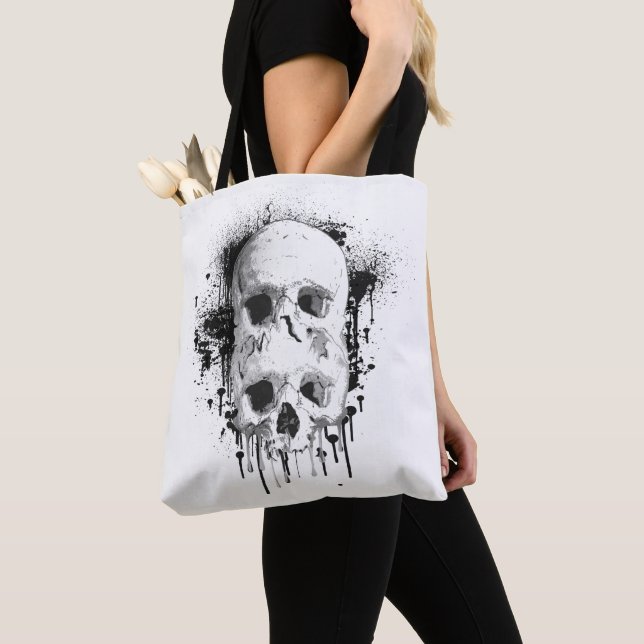 Skull Tropfen Black Ink Spritzer Graphic (Von Nahem)