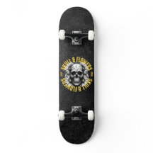 Skull und Blume Skateboard