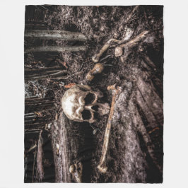 SKULL UND BONEN FLEECEDECKE