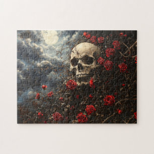 Skull und Crimson-Rose Puzzle