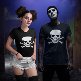 Skull und Crossbones Halloween Dark Unisex T-Shirt