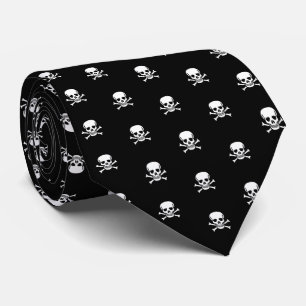 Skull und Crossbones Ihre Hintergrundfarbe Krawatt Krawatte