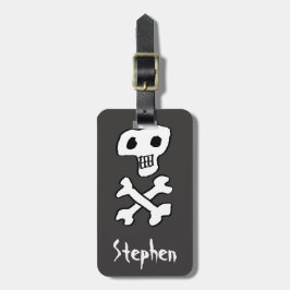 Skull- und Crossbones-Piratendesign Gepäckanhänger