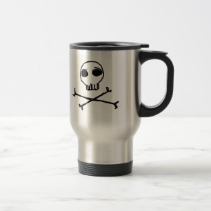 Skull und Crossbones Travel Mug Reisebecher