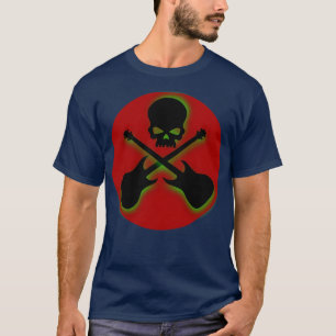 Skull und Crossed Guitars T-Shirt