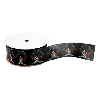 Skull und Crossed Schwerter Pirate Ripsband