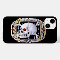 SKULL UND KREUZKNOCHEN RUBY RENAISSANCE JEWEL