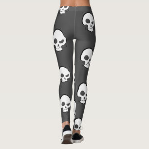 Skull und Mustache Leggings