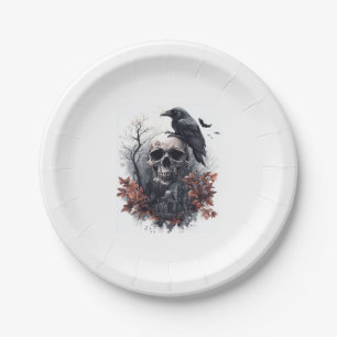 Skull und Raven Prophezeiung Pappteller