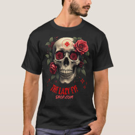 Skull und Rose Design 2 T-Shirt