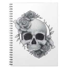 Skull und Rose Sketch Notizblock