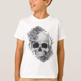 Skull und Rose Sketch T-Shirt