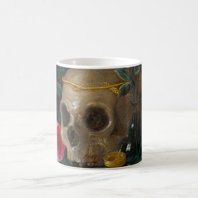Skull Vanitas Still Life Jan van Kessel Kaffeetasse (Mittel)