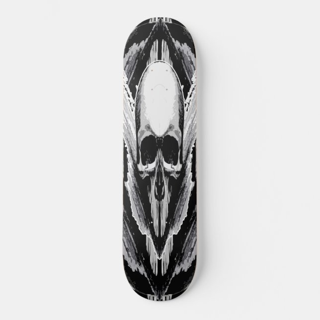 Skull Vektor Poster Stil Skateboard (Vorderseite)