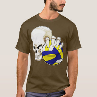 Skull Volleyball-Spieler Volleyball T-Shirt