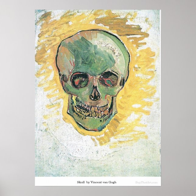 Skull von Vincent van Gogh Poster (Vorne)