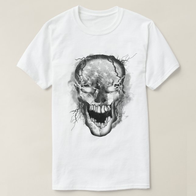 Skull Warrior USA T-Shirt (Design vorne)