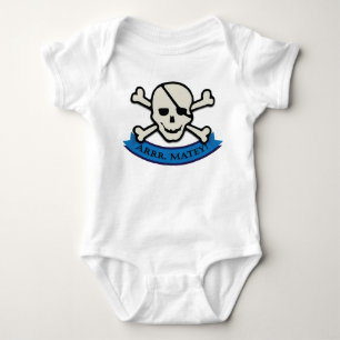 Skull - White Baby Jersey Bodysuit Strampler