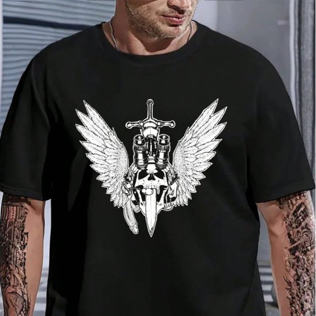 Skull Wings Unisex T-Shirt (Von Creator hochgeladen)