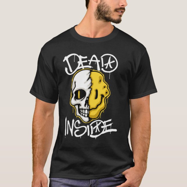 skull with a melting streetwear T-Shirt (Vorderseite)