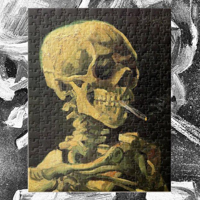 Skull with Burning Cigarette by Vincent van Gogh Puzzle (Von Creator hochgeladen)
