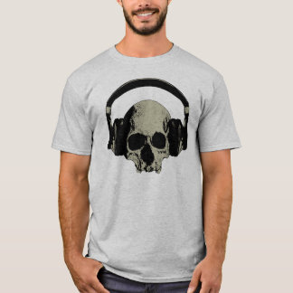 skull with headphones T-Shirt