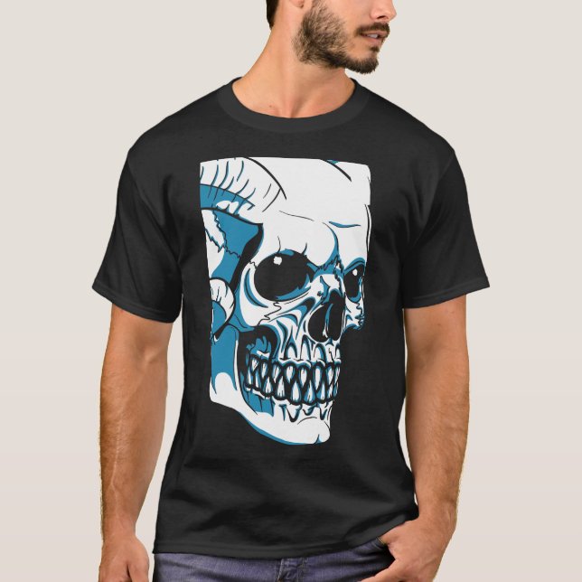 Skull with horns T-Shirt (Vorderseite)