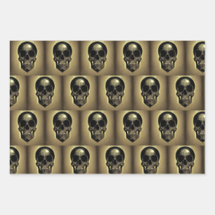 Skull Wrapping Bogen Pagan Geschenkpapier Set