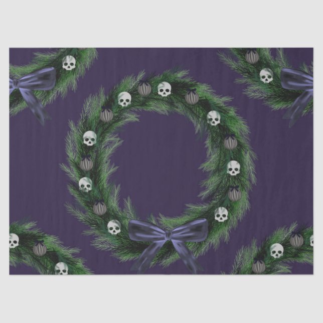 Skull Wreath Seidenpapier (Vorderseite)