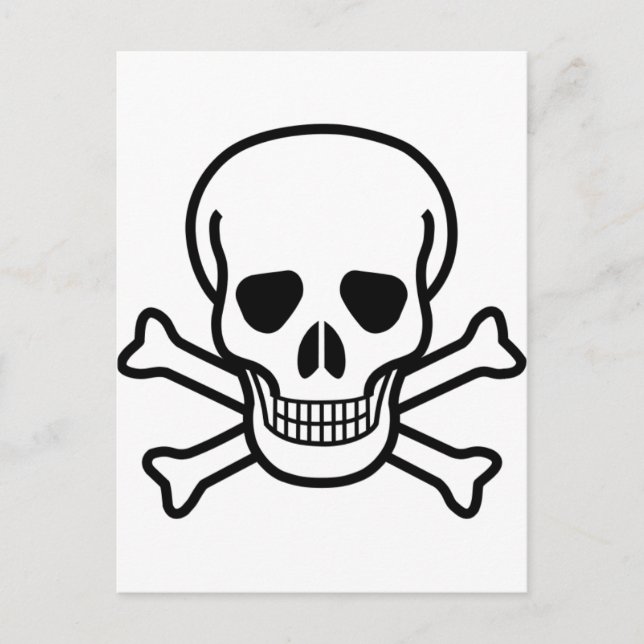 Skull x Crossbones Postkarte (Vorderseite)