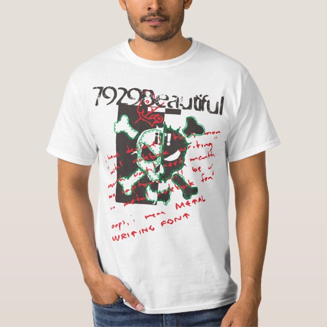 Skull-Zeichen T-Shirt (Vorderseite)