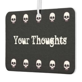 Skull-Zeile hinzufügen Text-Air-Freshener Autolufterfrischer