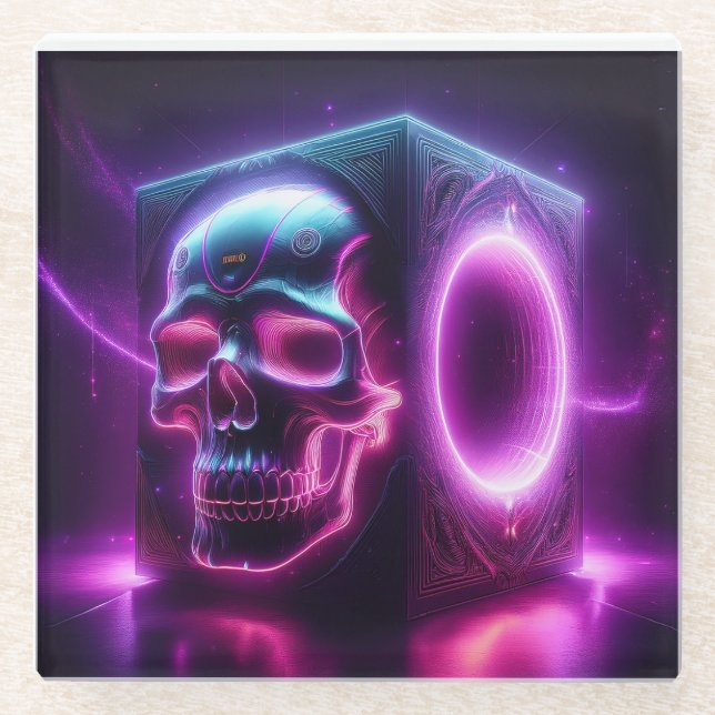 Skullbox Subwoofer Glasuntersetzer (Vorderseite)