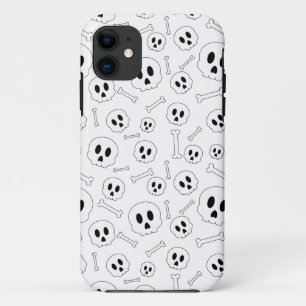 Skulle und Knochen Halloween-Muster Case-Mate iPhone Hülle