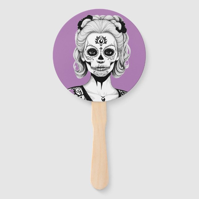 SKULLHEAD FRAU FÄCHER (Vorderseite)