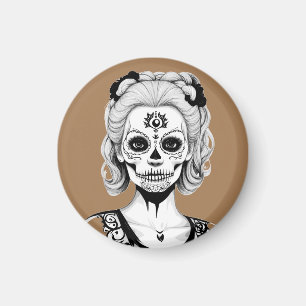 SKULLHEAD FRAU MAGNET